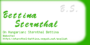 bettina sternthal business card